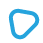 Triangle bleu transparent